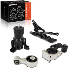 A-Premium 4PCS Engine Motor Mount and Transmission Mount and Torque Strut Mount Kit Compatible with Nissan Altima 2007-2012, Maxima 2009-2014, 3.5L, Replace# 112209N00A, 11220JA10A