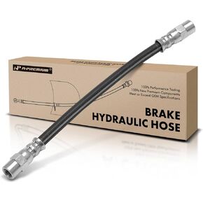 A-Premium Brake Hydraulic Hose Compatible with Select BMW and Volvo Models - 318i 320i 325i, 525i 528i 530i 540i, 733i 735i 740i, L6 L7, M3 M5, 850, C70, S70, S80, V70
