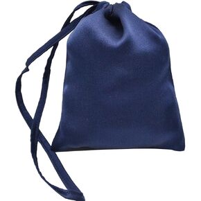 MAXFEEL 100% silk travel bags&gift bags with drawstring Jewelry pouch small silk gift bags solid dyed muticolor (Black)