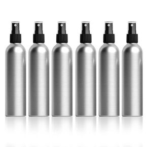 1st Choice 4oz Bullet-style Aluminum Fine Mist Spray / Atomizer Bottles: 6-pack