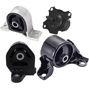 ENA Set of 4 Engine Motor Mount & Tranmission Mount Compatible with Acura EL 2001-2005, Honda Civic 2001-2005 1.7L with Auto Transmission Replace for A4511 A6588 A6591 A6595
