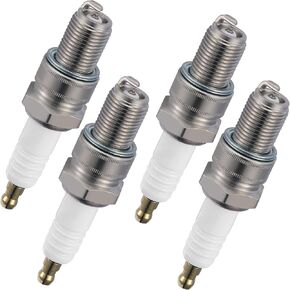 BDFHYK 5044 Iridium Spark Plugs Compatible with Porsche Ferrari Lamborghini 911 Countach Jalpa Silhouette Urraco 512 BB Renault Fuego 2.0L 2.5L 3.0L H6 V8 Replacement for BR8EIX Set of 4
