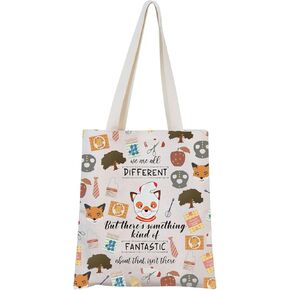 MNIGIU Fantastic Fox Inspired Gift Fox Tote Bag Fox Lovers Gift Fox Theme Gift For Women