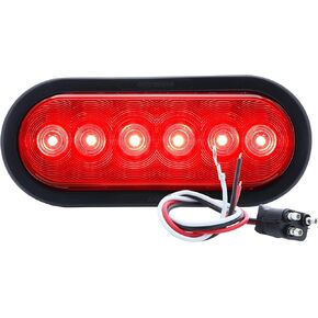 Optronics STL12RK Red Lens 6" Oval Sealed LED Tail Light Kit