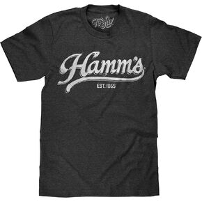 Tee Luv Men's Hamm's Beer Shirt - Faded Hamms Beer Established 1865 T-Shirt
