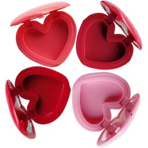 4pcs Lipstick Case with Mirror Empty Cute Lip Balm Cosmetics Sub Container Highlighter Container Lip Balm Container Lip Scrub Container Blush Filling Travel Plastic Cosmetic Rack