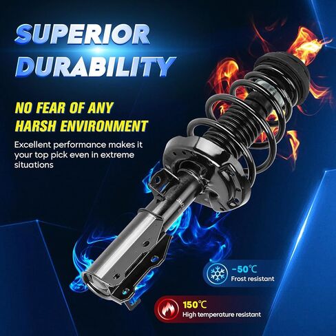 مجموعة صدمات الدعامة الأمامية مع زنبرك ملفوف لسيارة Buick LaCrosse 2.4L FWD 2011-2016، استبدل 172528 172529، يسار ويمين، قطعتان in Kuwait