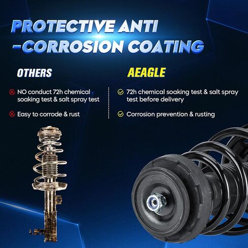 مجموعة صدمات الدعامة الأمامية مع زنبرك ملفوف لسيارة Buick LaCrosse 2.4L FWD 2011-2016، استبدل 172528 172529، يسار ويمين، قطعتان in Kuwait