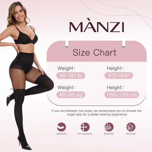 MANZI Faux Thigh High Tights Mock Over the Knee Socks Sheer Suspender Pantyhose Goth Stockings for Women in Saudi Arabia