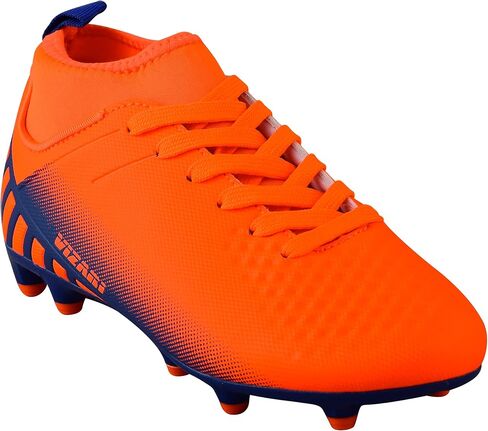 Vizari Santos Firm Ground Kids Soccer Cleats | Girls and Boys Soccer Cleats Embossed Synthetic Upper with Built-in Sock | Mid-Cut Football Shoes with Molded TPU Outsole for Maximum Traction in Kuwait