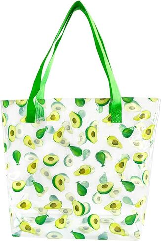 TotePrint 2PCS Clear Printed Fruit Hand Bag Versatile Waterproof,Embossed Fruit Work Bag,Shoulder Tote Gift Bag for Women in Saudi Arabia