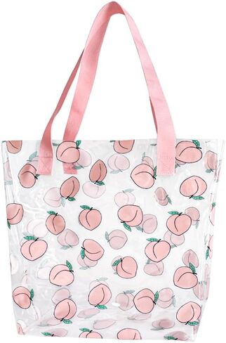 TotePrint 2PCS Clear Printed Fruit Hand Bag Versatile Waterproof,Embossed Fruit Work Bag,Shoulder Tote Gift Bag for Women in Saudi Arabia