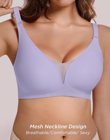 Seamless Mesh Bras for Women No Underwire Comfortable Bralettes with Support Adjustable Straps Everyday Bra in Saudi Arabia