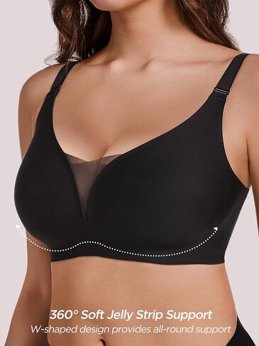 Seamless Mesh Bras for Women No Underwire Comfortable Bralettes with Support Adjustable Straps Everyday Bra in Saudi Arabia