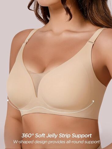 Women Seamless Mesh Bras No Underwire Comfortable Bralettes with Support Adjustable Straps Everyday Bra in Saudi Arabia