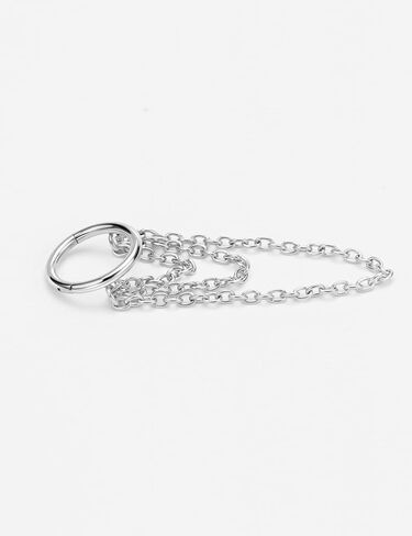 FANSING 316L Surgical Steel Triple Chains Cartilage Piercing Hoop in Kuwait