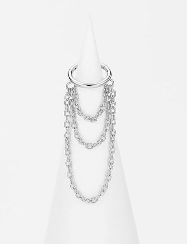 FANSING 316L Surgical Steel Triple Chains Cartilage Piercing Hoop in Kuwait