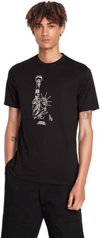 Armani Exchange Men's Regular Fit Crew Neck Cotton Jersey Ny Milano Sketch Tee in Kuwait