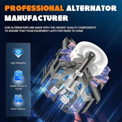 المولد متوافق مع 6.4L 6.4 2008-2010 فورد F-250 F-350 سوبر ديوتي 40052253R 11291 GL919 2905294 12922 A3291 90295696 AND0457 2100643 in Kuwait