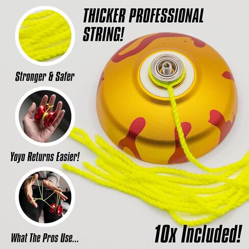 REVLO - High End Professional Yoyo - Yo Yo for Adults with Pro Yoyo String Included - Dual Responsive Yoyo & Unresponsive Yoyo - Pro Trick Yo-Yo - Yoyo for Kids 8-12 - Good Yoyo for Beginners in Saudi Arabia