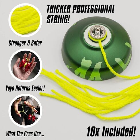 REVLO - High End Professional Yoyo - Yo Yo for Adults with Pro Yoyo String Included - Dual Responsive Yoyo & Unresponsive Yoyo - Pro Trick Yo-Yo - Yoyo for Kids 8-12 - Good Yoyo for Beginners in Saudi Arabia