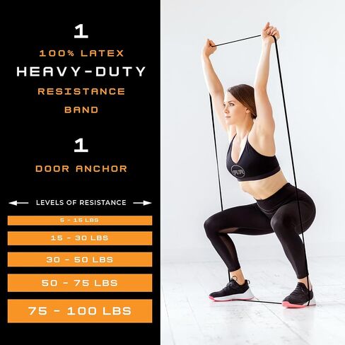Light Resistance Bands for Physical Therapy with Workout Videos - #2 LIGHT (15-30lbs) - Exercises for Seniors - Long Resistance Bands for Women - Exercise Bands for Physical Therapy in Saudi Arabia
