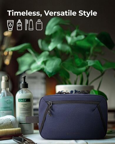 BAGSMART Travel Toiletry Bag for Men and Women, Water-resistant Small Toiletry Bag Organizer for Traveling, Hygiene Bag for Bathroom Shower, Toiletries Accessories,Travel Essentials in Saudi Arabia