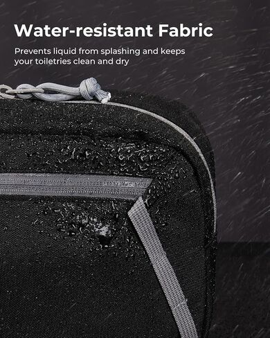 BAGSMART Travel Toiletry Bag for Men and Women, Water-resistant Small Toiletry Bag Organizer for Traveling, Hygiene Bag for Bathroom Shower, Toiletries Accessories,Travel Essentials in Saudi Arabia