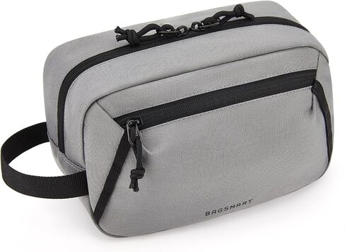 BAGSMART Travel Toiletry Bag for Men and Women, Water-resistant Small Toiletry Bag Organizer for Traveling, Hygiene Bag for Bathroom Shower, Toiletries Accessories,Travel Essentials in Saudi Arabia