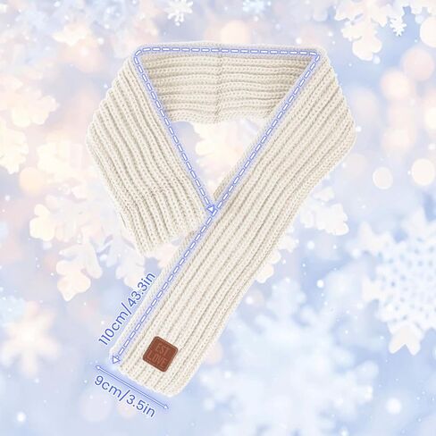 Warm Kids Winter Knit Scarves Soft Knitted Neck Warmer Scarf Warm Scarves Wrap for Boys Girls in Kuwait