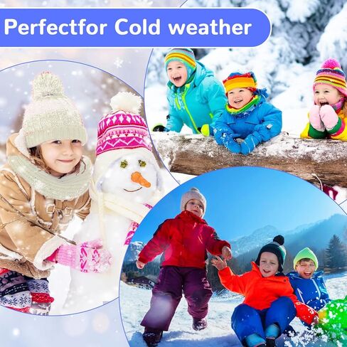 Warm Kids Winter Knit Scarves Soft Knitted Neck Warmer Scarf Warm Scarves Wrap for Boys Girls in Kuwait