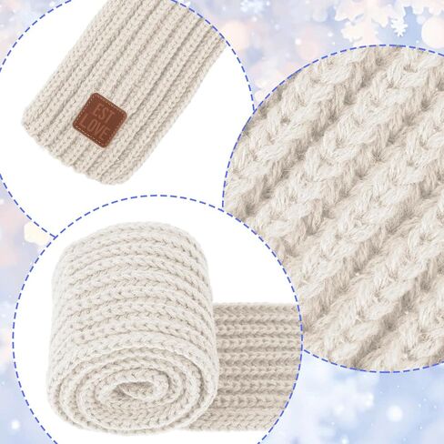 Warm Kids Winter Knit Scarves Soft Knitted Neck Warmer Scarf Warm Scarves Wrap for Boys Girls in Kuwait
