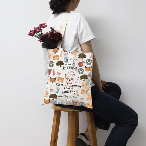 MNIGIU Fantastic Fox Inspired Gift Fox Tote Bag Fox Lovers Gift Fox Theme Gift For Women in Saudi Arabia