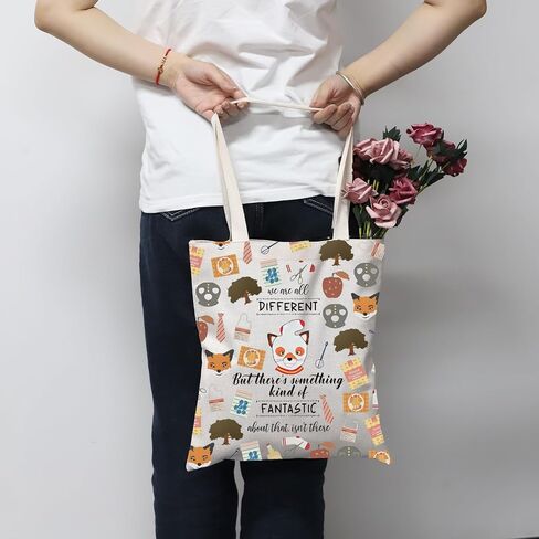 MNIGIU Fantastic Fox Inspired Gift Fox Tote Bag Fox Lovers Gift Fox Theme Gift For Women in Saudi Arabia