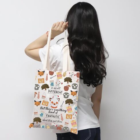 MNIGIU Fantastic Fox Inspired Gift Fox Tote Bag Fox Lovers Gift Fox Theme Gift For Women in Saudi Arabia
