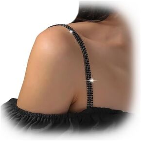 1 زوج مثير حجر الراين الكتف الأشرطة مجوهرات كريستال حزام الكتف سلسلة حجر الراين الملابس الداخلية سلسلة الزفاف فستان الزفاف البرازيلي الكتف سلسلة مهرجان مجوهرات الجسم للنساء in Kuwait