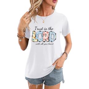 Christian Shirts for Women,Faith-Based Apparel,Vintage Bible Verse Graphic Tees,Christian Gifts for Female