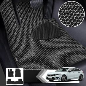 Mibao Floor Mats for 2015-2024 Ford F-150 SuperCrew (Includes 22-24 Lightning Models), All-Weather TPE Car Mats, Anti-Slip Waterproof Automotive Floor Mats, Full Set 3-Piece, Black