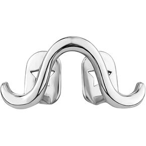 Silver Grillz Twisted Wave Smooth Single Grillz Tooth Cap for Men Women Tooth Cap