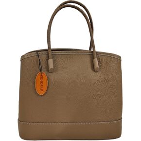 Genuine Leather Medium Tote Bag for Women, Casual Satchel, and Spacious Straps Shoulder Bag