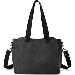 Women Shoulder Bag Crossbody Bag Canvas Handbag Top Handle Bag Casual Messenger Bag
