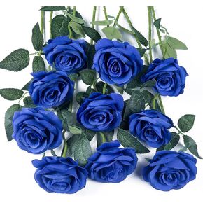 10pcs Silk Rose Flower Artificial Roses with Long Stems for DIY Wedding Bouquets Centerpieces Bridal Shower Party Home Decor (Light Pink) in Kuwait