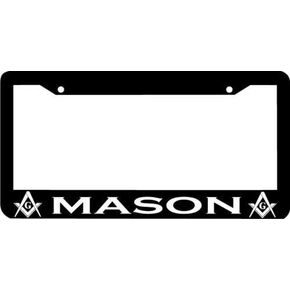 Personalized City Mason Masonic Moson License Plate Frame