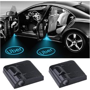 2Pcs Car Door Projector Lights,Car Door LED Logo Projector Light,Car Door Welcome Logo Projector Lights,Universal Holeless Magnet Sensor Shadow Welcome Lamp
