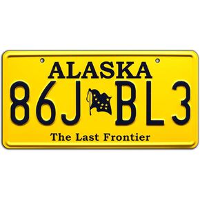 El Camino | 86J BL3 | Metal Stamped License Plate