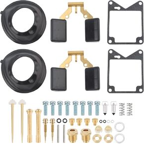 MOTOALL 2 Set for Yamaha Virago 750 XV750 81-83 Carburetor Repair Kit Diaphragm Float