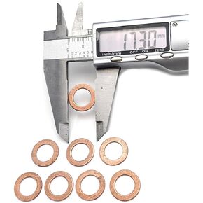 8PCS Copper Sealing Ring Injector Washer 131426200 SBA131426200 U131426200 for Perkins Engine 404C-22T 404D-22TA 404D-22T N844L