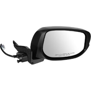 TRQ Right Mirror with Heat Passenger Side Compatible with 2010-2014 Honda Insight HO1321252