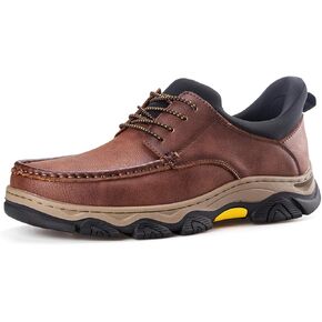 UPIShi Men's Slip On Hands Free Leather Dress Loafers Slip-Ins Casual Walking Work Office Business Outdoor Cushioning Shoes