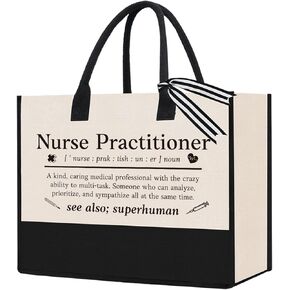 Nurse Practitioner Gifts for Women Canvas Tote Bag Nurse Gifts for Women Nurse Practitioner Gifts Nursing Gifts Nurse Appreciation Gifts Nurse Practitioner Graduation Gifts Nurse Day Week